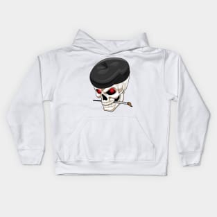 Skull Painting Paint brush Kids Hoodie